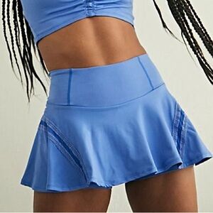 Free People Pleats and Thank You Skort blue size small